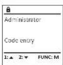 Burg Wächter MTD 760 - Menu Administrator / Processes / Displays - 2