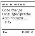 Burg Wächter MTD 760 - Menu Administrator / Setup /Generate AES key - 1