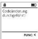 Burg Wächter MTD 760 - Kódváltoztatás menü - 3