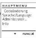 Burg Wächter MTD 760 - Kódváltoztatás menü - 1