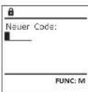 Burg Wächter MTD 760 - Kódváltoztatás menü - 2