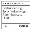 Burg Wächter MTD 760 - Menü Administrator / Vorgänge / Anzeigen - 4
