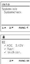 Burg Wächter MTD 760 - Menú Info / Control del sistema - 1