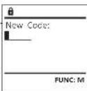 Burg Wächter MTD 760 - Menù di modifica del codice - 2