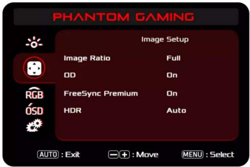 ASROCK PG34WQ15R3A - Menus OSD (Les descriptions pour le contrôle des fonctions) - 2