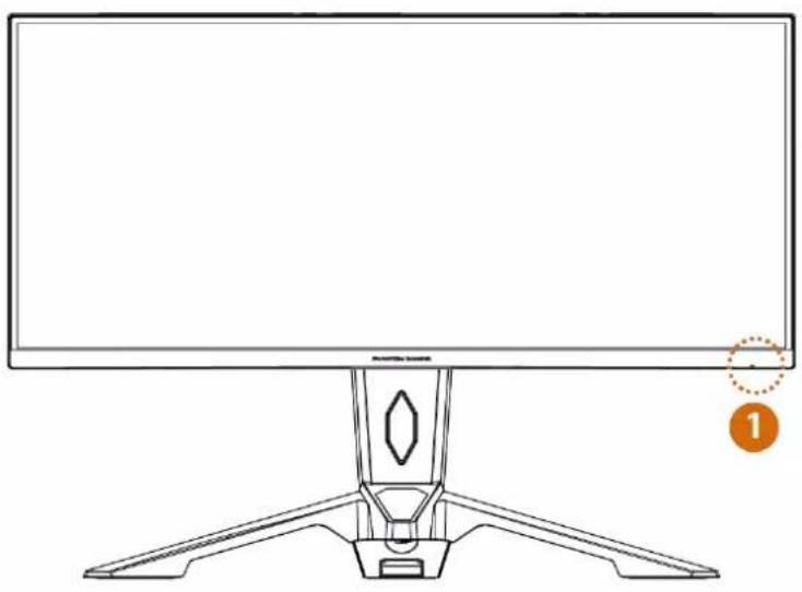 ASROCK PG34WQ15R3A - Chapitre 3 Vue d'ensemble du moniteur - 1