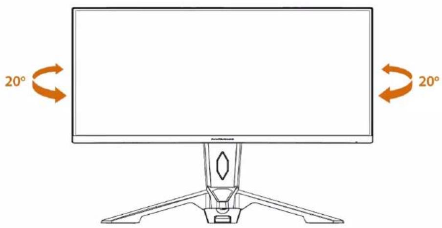 ASROCK PG34WQ15R3A - Chapitre 4 Réglage de l'angle de visualisation - 2