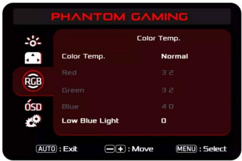 ASROCK PG34WQ15R3A - Menus OSD (Les descriptions pour le contrôle des fonctions) - 3