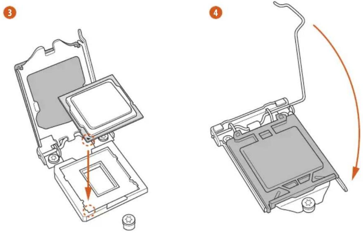 ASROCK B560M Pro4/ac - Installing the CPU - 4