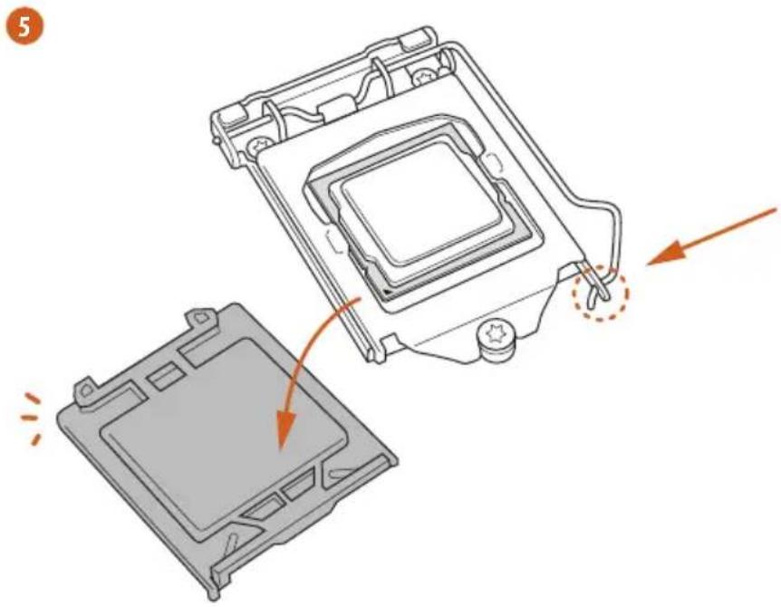 ASROCK B560M Pro4/ac - Installing the CPU - 5