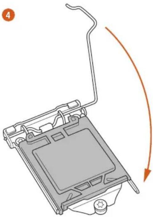 ASROCK B460M Pro4/ac - Installing the CPU - 5