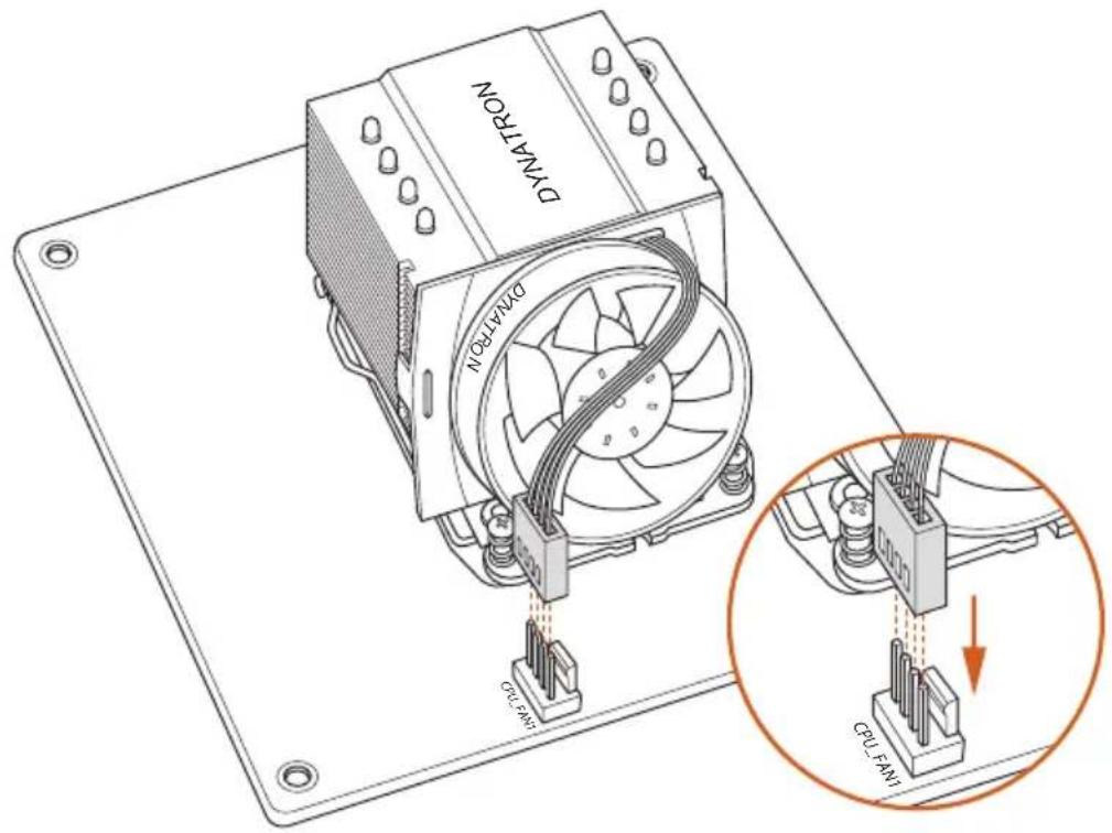 ASROCK X99E-ITX/ac - Installing the CPU Fan and Heatsink - 4