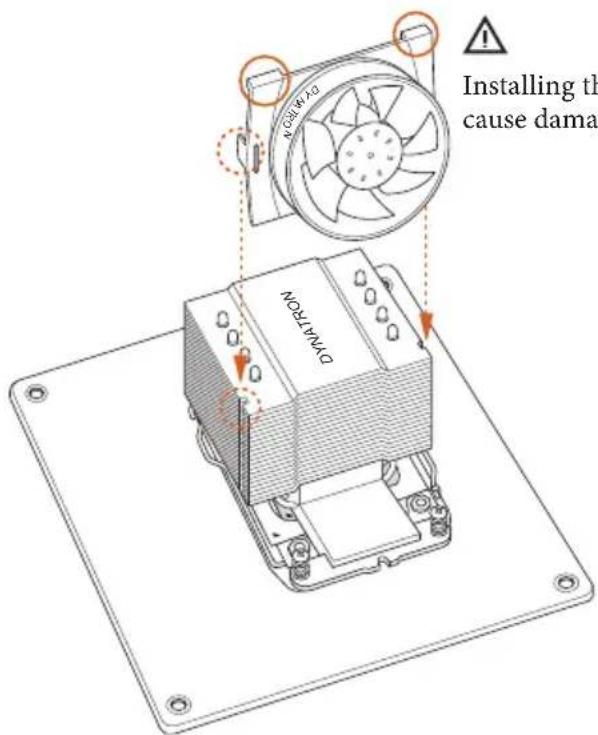 ASROCK X99E-ITX/ac - Installing the CPU Fan and Heatsink - 3