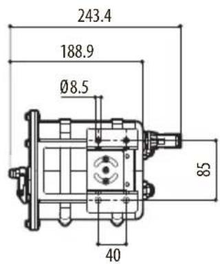243.4 188.9 Ø8.5 85 40