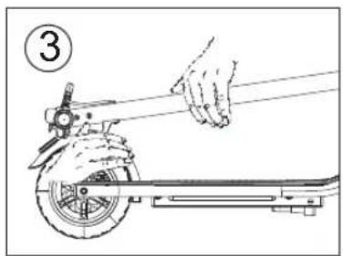 BOHLT eKick 9 Pro - FOLDING UP THE SCOOTER AFTER USE - 4