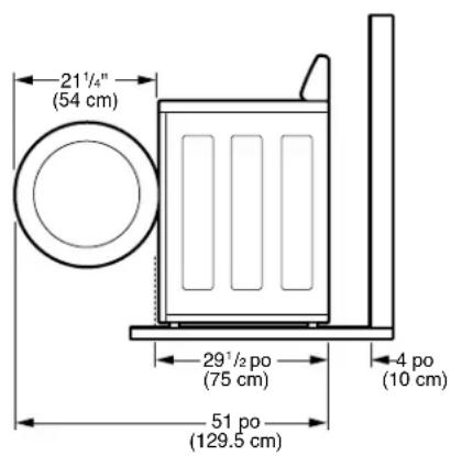 LG WM2044CW - CLEARANCES - 1