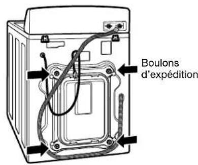LG WM2044CW - DÉBALLAGE ET RETRAIT DES BOULONS D'EXPÉDITION - 2
