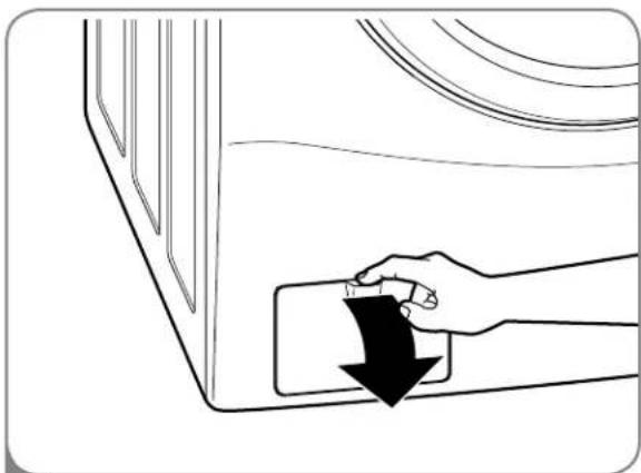 LG WM2044CW - Nettoyer le filtre de la pompe de vidange - 1
