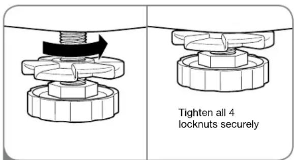 LG WM2044CW - LEVELING THE WASHER - 3