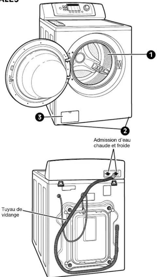 LG WM2044CW - PANNEAU D'ACCÈS À LA VIDANGE - 1
