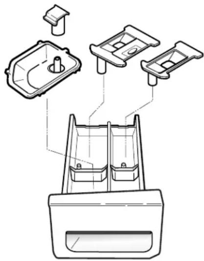 LG WM2688HCM - ■ Cleaning the Dispenser - 3