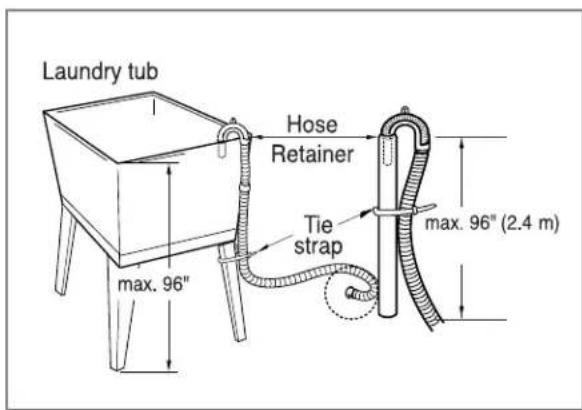 LG WM2688HCM - ■ Installation of drain hose - 4
