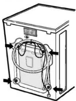LG WM2377CW - - Removing shipping bolts - 1
