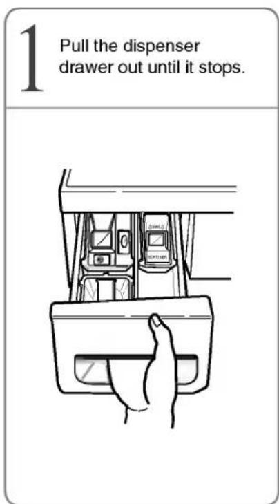 LG WM2377CW - - Cleaning the Dispenser - 1