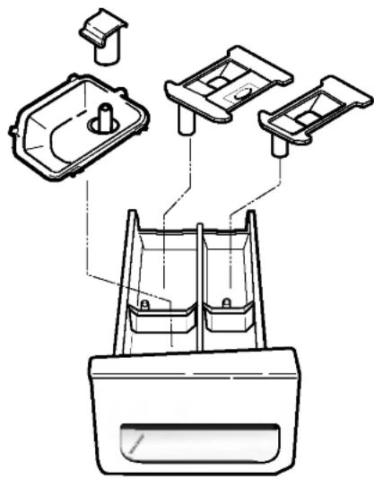LG WM2677HBM - ■ Cleaning the Dispenser - 3