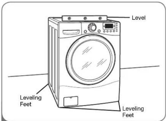 LG WM2688HRMA - LEVELING THE WASHER - 1