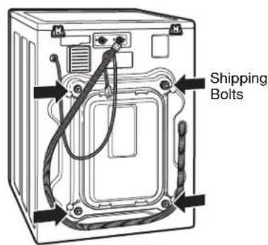 LG WM2688HRMA - UNPACKING AND REMOVING SHIPPING BOLTS - 2