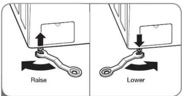 LG WM2688HRMA - LEVELING THE WASHER - 2