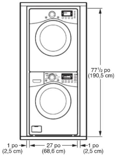 LG WM2688HRMA - INSTALLATIONS AVEC BASE PIÉDESTAL OU TROUSSE D'EMPILAGE EN OPTION - 2
