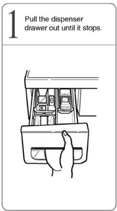 LG WM2077CW - ■ Cleaning the Dispenser - 1