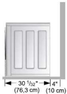 LG WM1814CW - ■ Dimensions minimales pour une installation encastrée. - 1