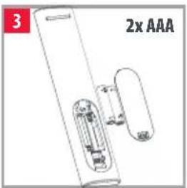 ONE FOR ALL Essence 8 URC 1281 - BATTERIES - 3