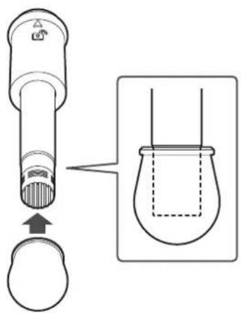 AUDIO TECHNICA BP3600 - Fixez la bonnette anti-vent au module de microphone. - 1