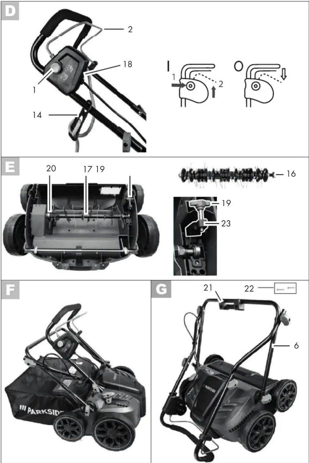 PARKSIDE PLV 1500 C2 - Explosionszeichnung • Exploded Drawing Vue éclatée • Explosietekening • Nákresy explózií Rysunek samorozwijający • Výkres sestavení Plano de explosión • Eksplosionstegning Vista esplosa • Robbantott ábra • Eksplozijska risba Eksplozivni crtež • Schemă de explozie Технически чертеж • Епі mérouș σχεδιαγράμματα - 2
