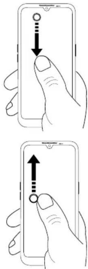 DORO 8220 - Ouvrir et fermer le panneau de notification - 1