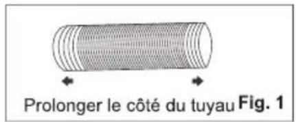 Prolonger le côté du tuyau Fig. 1