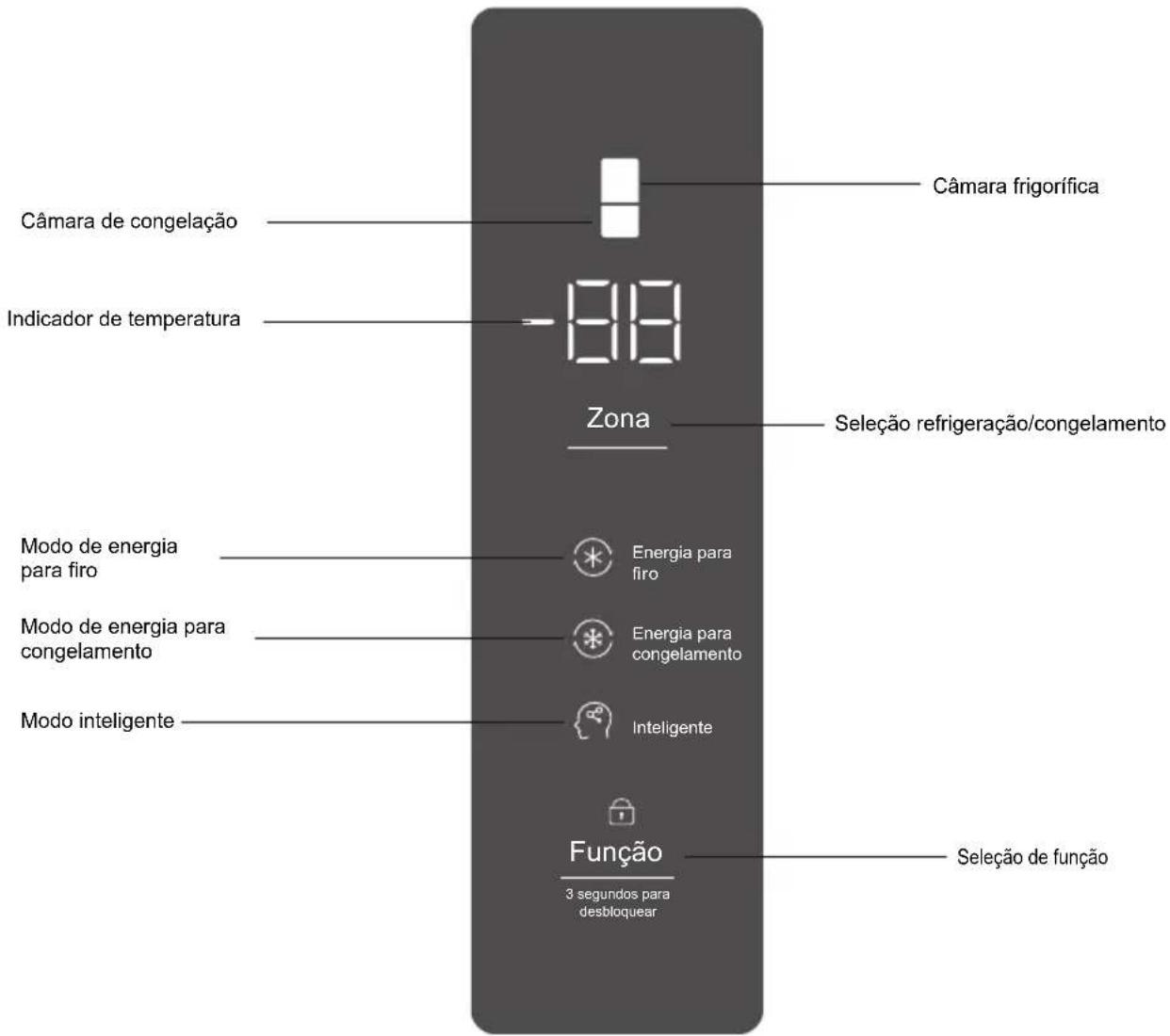 TCL RB305GM3110 - Operação e diagrama da placa de exibição - 1