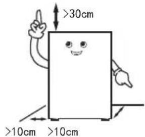 >30cm >10cm >10cm