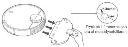 Xiaomi Robot Vacuum S10 - Om endast dammsugning behövs, ta bort moppdynehållaren. - 1