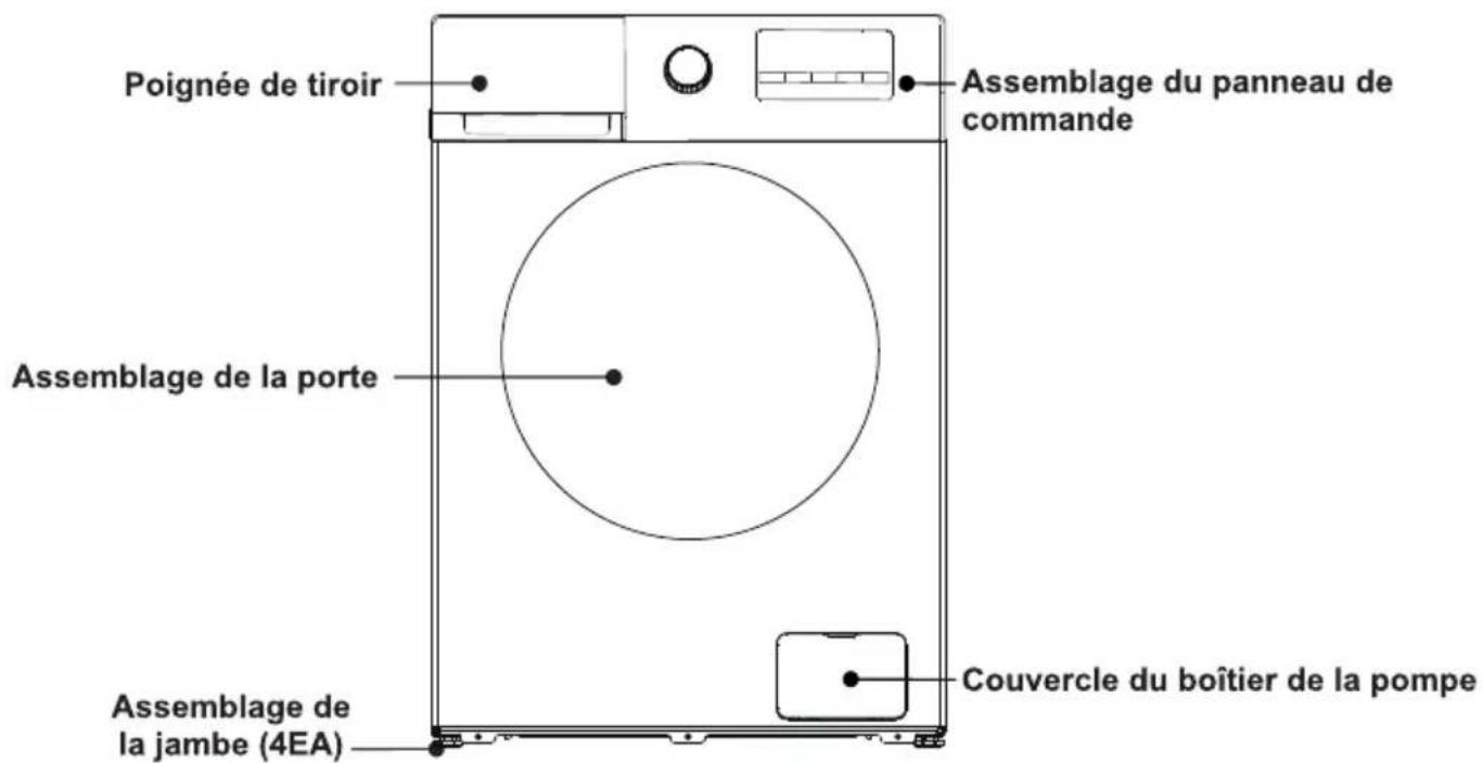 TCL FF0824WA0 - LA MACHINE EST UNIQUEMENT À USAGE DOMESTIQUE - 1