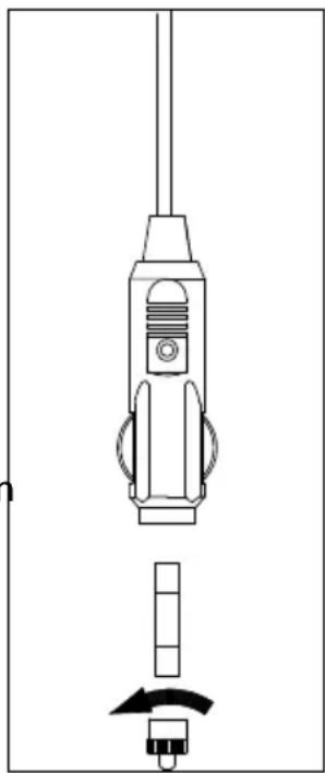 MEDION MD 10735 - Schmelzsicherung im 12 V-Universalstecker wechseln - 1