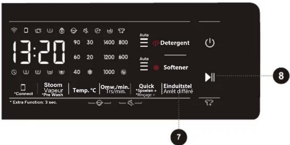 HISENSE WF5S1045BW - \*Rinçage + : - 1