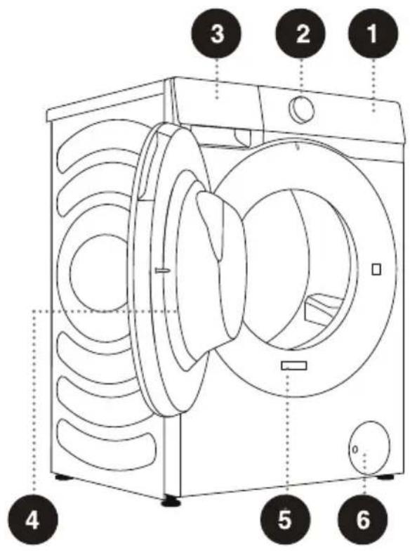 HISENSE WF5S1045BW - AVANT - 1