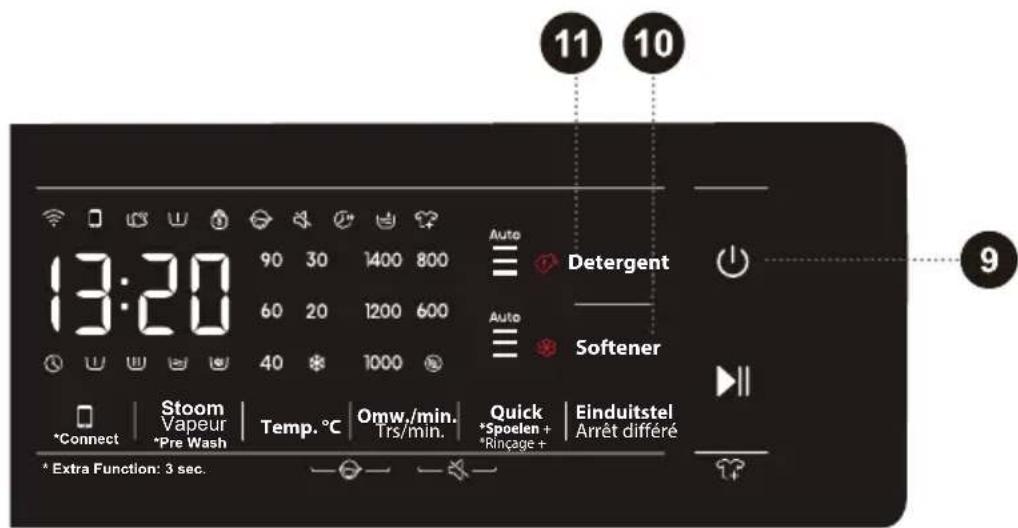 HISENSE WF5S1045BW - DÉPART/PAUSE - 1