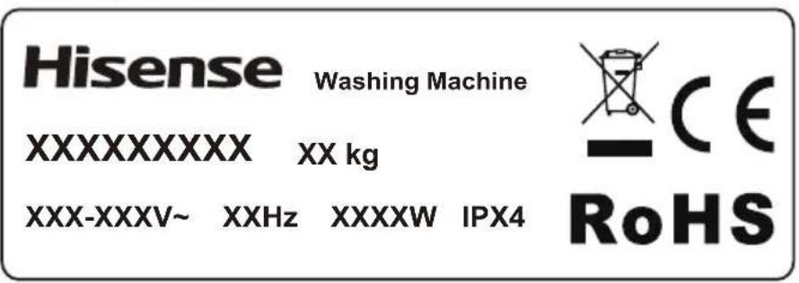 HISENSE WF5S1045BW - Dimensions (mm) - 2