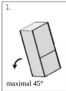 1. maximal 45°